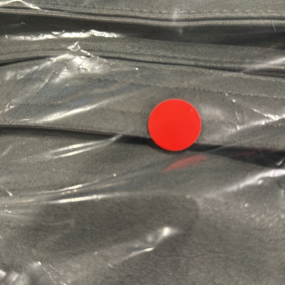 Jen & co, Gray vegan leather Bag with Decorative Stitching and belt style strap - Picture 15 of 16